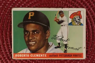 1955 Topps #164 Roberto Clemente RC  SEE VIDEO • $1400