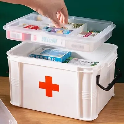 Caja Botiquín De Almacenamiento Medicina Primeros Auxilios  Familiar Emergencias • $21.99