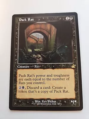 Magic The Gathering Pack Rat 455 Ravnica Remastered Retro Frame Rare Foil - MN • $3.64