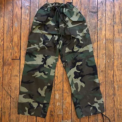 US Military Extended Cold Weather GoreTex Camo Trousers Men Medium Regular • $34