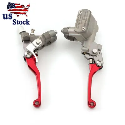 7/8  22mm Motorcycle Master Cylinder Reservoir Brake Clutch Hydraulic Levers US • $48