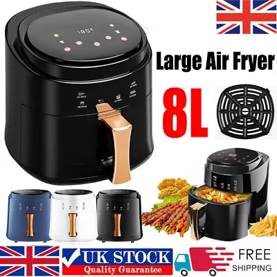 View Details Large 8L Air Fryer Digital Oven Healthy Frying Cooker Low Fat Oil Free UK Stock • 40.99£