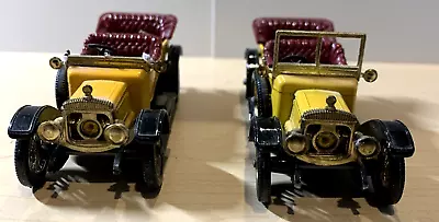 Matchbox Yesteryear Y-13 1911 Daimler Yellow In Mint (2) Cars In This Lot • $4.49