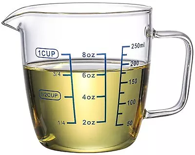 Glass Measuring Cup With Spout Heat Resistant Borosilicate Glass Measuring Cups • $13.81