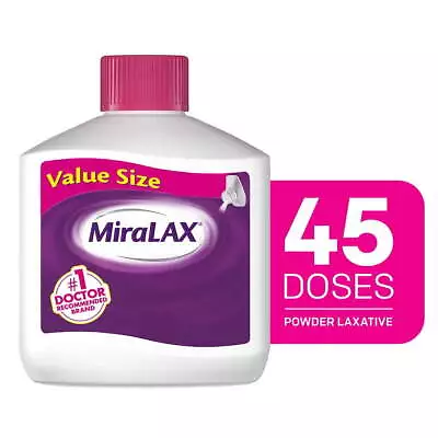 45 Doses-MiraLAX Laxative Powder For Gentle Constipation Relief Stool Softener • $29.97