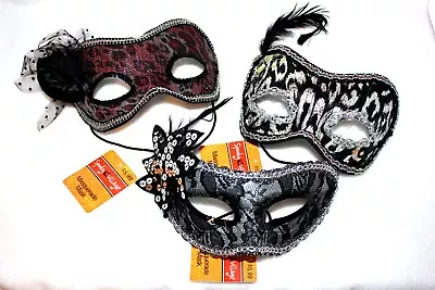 Spooky Village Masquerade Masks Lot Of 3 New Adult Masks With Tag From 2013. • $10