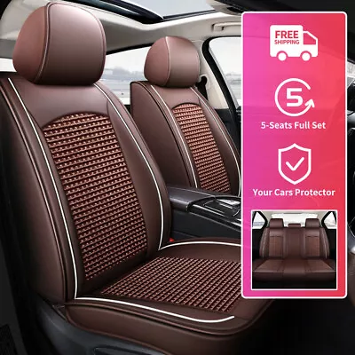 Ice Silk Leather Car Seat Covers Protector For Volkswagen Full Set/Front Cushion • $90.96