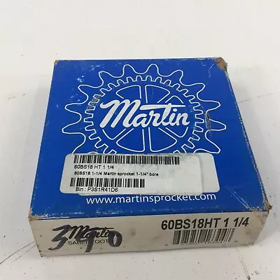 Martin 60BS18HT 1-1/4  Bore Roller Chain Sprocket • $29.99