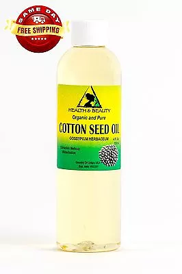  Cotton Seed Oil Organic Carrier Cold Pressed Winterized Natural Pure 4 Oz • $7.59