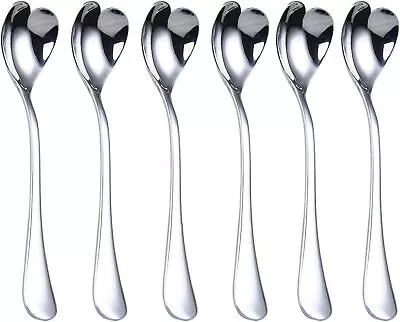 Mini Coffee Spoons Demitasse Spoons Heart Shaped Spoons 4.9-Inch18/10 Stainle • $16.95