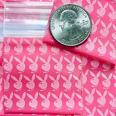 BaggiesSince1987 - 175175 Design Zip Bags 100PCS BUNNY ON PINK 3MIL READ DETAIL • $11