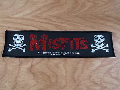 Misfits - Crossbones (new) Sew On Strippatch Official Band Merchandise • £4.60