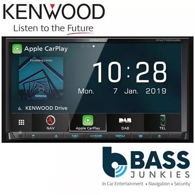 Kenwood DNX-7190DABS - 7” DAB DVD CD MP3 USB Navigation Bluetooth Car AV Stereo • £1099.99