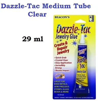 Dazzle-Tac 29ml Jewelry Glue Stones Glass Beads Glue Create & Repair Beacons  • $16.55