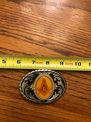 Vintage Masons / Masonic Lodge Brass Belt Buckle • $9