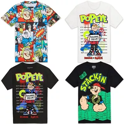 $19.99 • Buy Reason Brand X Popeye Men's Officially Licensed Exclusive Graphic Tee T-Shirt