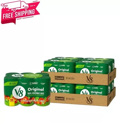 V8 Original 100% Vegetable Juice 5.5 Fl Oz Can (8 Cases Of 6 Cans)....... • $35.41