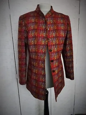 Fabulous Caroline Charles Tapestry Tweed Jacket Size 14 • £120