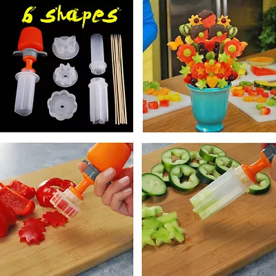£6.54 • Buy Fruit Cake Cutting Vegetable DIY Push Shaper Cutter Food Decor Too3JQ