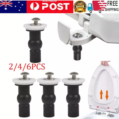 2/4/6X Toilet Seat Screws Hinges Expanding Rubber Top Nuts Fixings WC Blind Hole • $9.45