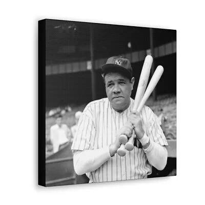 12x12 New York Yankees Babe Ruth Canvas • $44.99