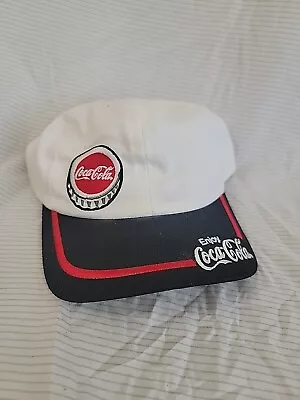 NOS Vintage Enjoy Coca Cola Bottle Cap Hat Embroidered Made USA Coke Snapback • $18.99