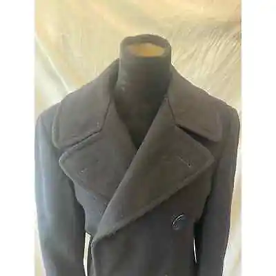 Vintage 1960’s Vietnam Era US Navy Wool Peacoat Military  • $36