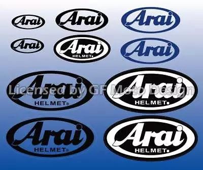 ARAI Helmets Sponsor Motorcycle Decals Set Stickers Helmet Laminated /143 • $8.52