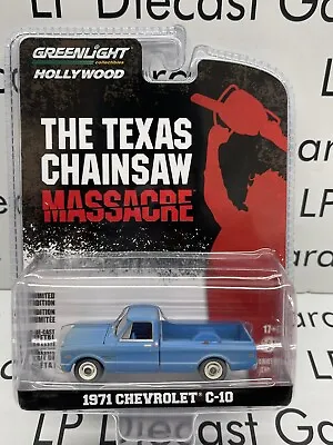 GREENLIGHT 1971 Chevrolet C-10 Texas Chainsaw Massacre Movie Truck 1:64 Diecast • $12.99