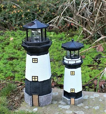 £11.59 • Buy Solar Powered Lighthouse  Rotating Led Garden Light House Decor