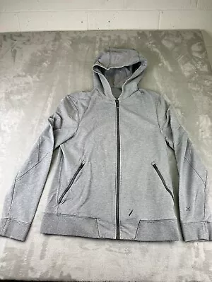 Lululemon Cross Cut Zip-up Hoodie Adult Medium Gray Stretch Athleisure Workout • $26.99