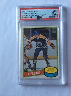 Mark Messier RC 1980 O-Pee-Chee OPC #289 PSA 8 NM Mint Rookie • $373.93