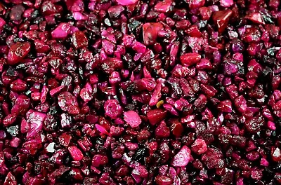 US Seller 4000 Ct/2-3 Mm African Red Ruby Gemstone Natural Rough Lot AD823 • $101.37