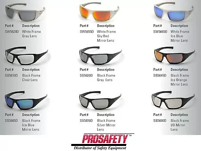 GOLIATH ANSI UV Z87+ Protective Safety Glasses Sport Work Eyewear Sunglasses • $9.55