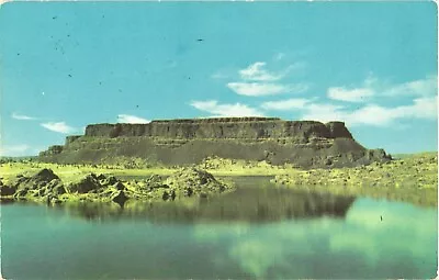 Steamboat Rock Viewed From The New Highway Grand Coulee Of Washington Postcard • $2.20