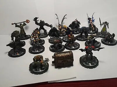 20 Rare Mage Knight Miniature LOT Figure Hero Monster Dungeon Dragon Pathfinder • $25.49