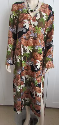 Monki African Print Kaftan Style Dress Size M • $10.11