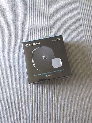 UNOPENED Ecobee Ecobee4 Smart Programmable Thermostat - Black (EB-STATE4-01)  • $76