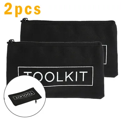 $7.74 • Buy 2PCS Small Size 600D Oxford Cloth Zipper Tools Storage Bag Case Pouch Waterproof