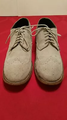 Men's Vintage Wing Tips  Leather Shoes Size 8/m/ Gray Oxford Made In Usa  • $49.99