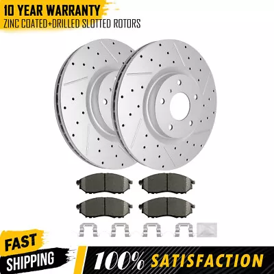 For Infiniti G35 G37 M35 M37 Nissan Murano Maxima Front  Brake Rotors Brake Pads • $109.99