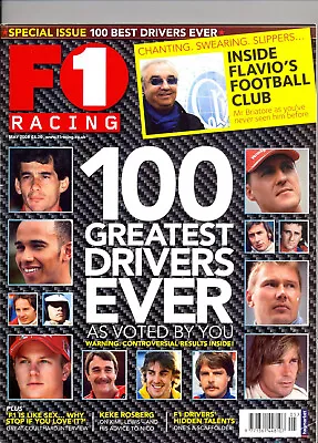 F1 RACING MAGAZINE - MAY 2008  - 100 GREATEST DRIVERS EVER - Excellent Condition • £2.75