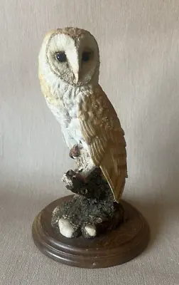 K. Sherwin Country Artist CA 431 Barn Owl Sculpture On Woden Plaque • £13