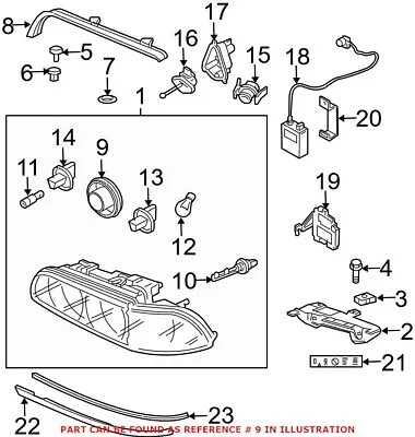 Genuine OEM Headlight Bulb Cap For BMW 525i 530i 540i M5 63126904047 • $23.39