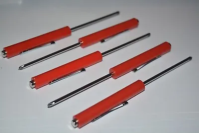 Mini Phillips Screwdriver With Magnet Top & Pocket Clip Same As Snap-on 5 Pc Lot • $15.49