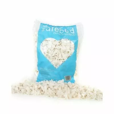 Petlife Safe Bed White Paper Shavings Sachet Comfortable Soft Small Pets 100g • £6.62