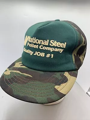 VTG National Steel Pellet Company Mining Iron Ore  Snapback Trucker Hat USA Made • $9.95