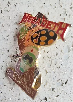 Megadeath Metal Vintage Lapel Pin Rare! • $1