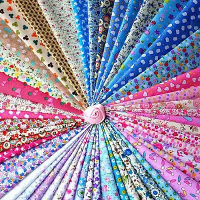 £3.99 • Buy Poly Cotton Craft Fabric Polycotton Floral Christmas Quilting Dress Material 44 