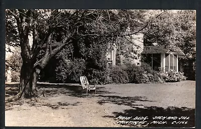 1944 Montague Mi *  Main Building Jack & Jill (ranch) * Posted @ Whitehall Rppc • $9.95